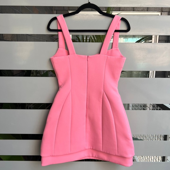 NWT Alexis 'Gineva' Sleeveless Square-Neck Opera Pink Mini Dress Size S - Picture 3 of 8